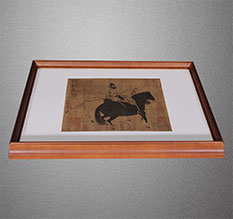 莱山书画装裱配框服务案例